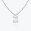 1.0 CT Emerald Solitaire Lab Grown Diamond Neckla