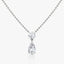 1.50 TCW Pear & Round Lab Grown Diamond Necklace