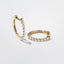 0.2 TCW Round Lab Grown Diamond Huggies Earrings