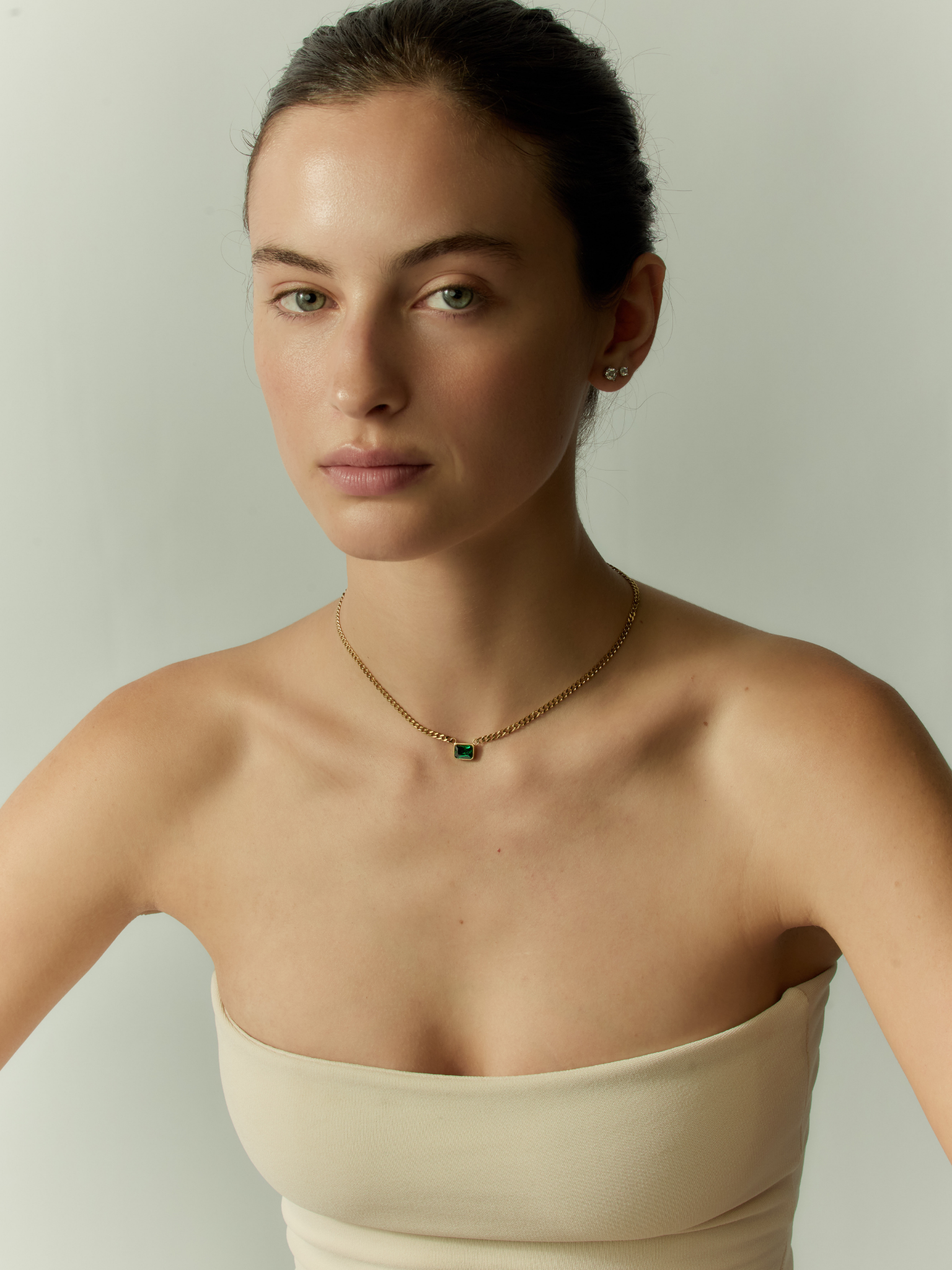 Emerald Flat Curb Pendant 副图
