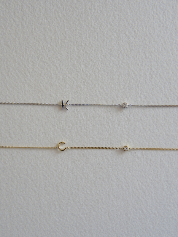 Initial Lab Diamond Bracelet