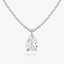 1.0 CT Pear Solitaire  Lab Grown Diamond Necklace