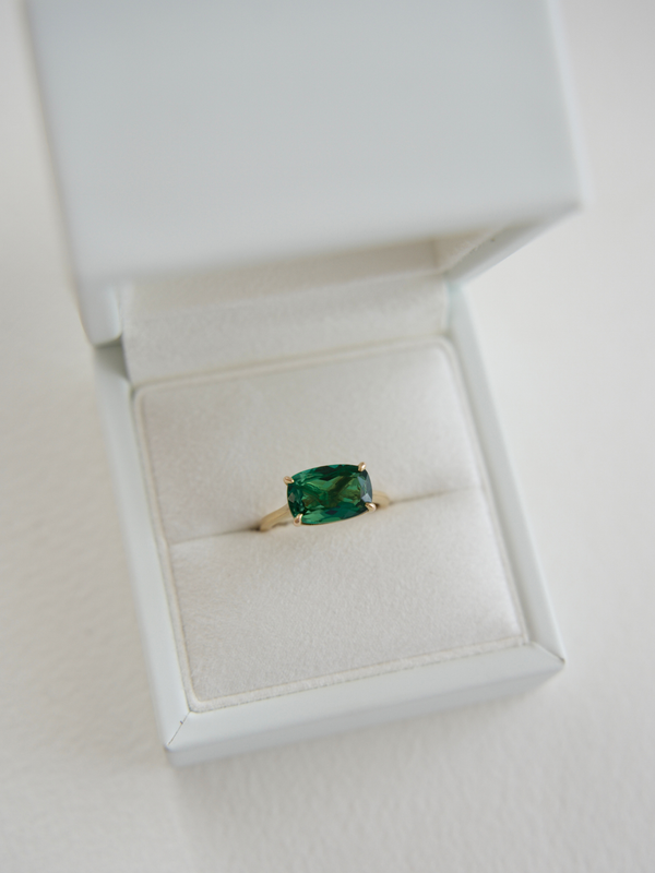 Hayley Emerald Dress Ring
