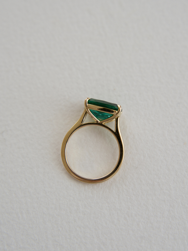 Hayley Emerald Dress Ring