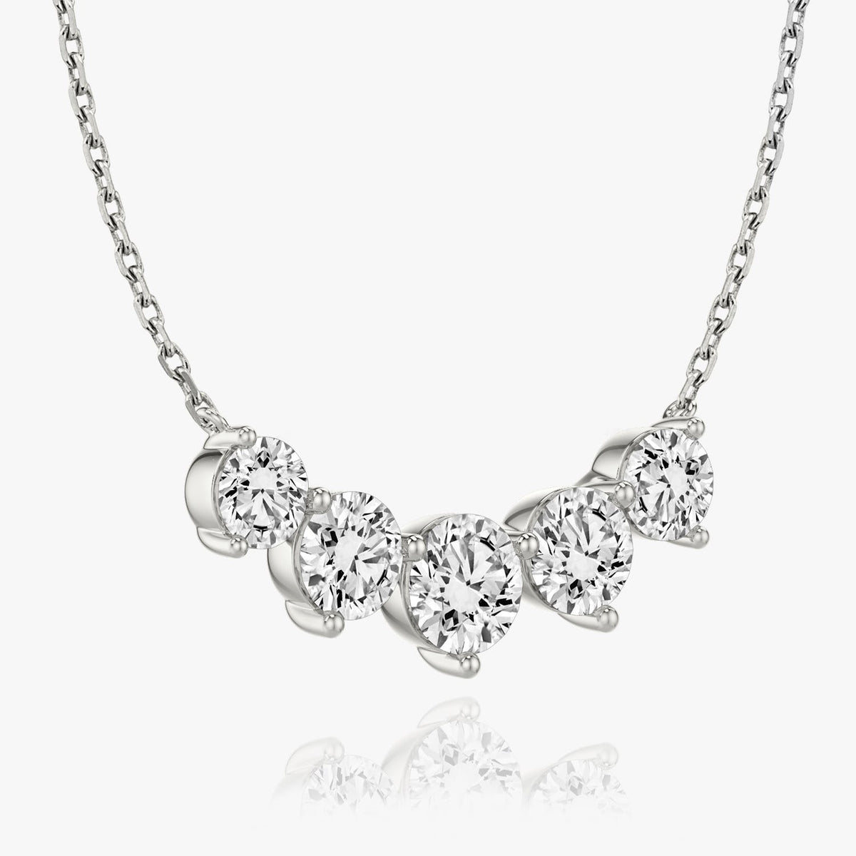 3.50 TCW Round  Lab Grown Diamond Necklace Main image