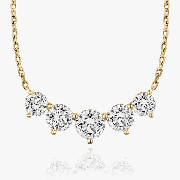 3.50 TCW Round  Lab Grown Diamond Necklace