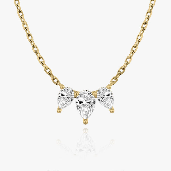 1.0 TCW Pear  Lab Grown Diamond Necklace