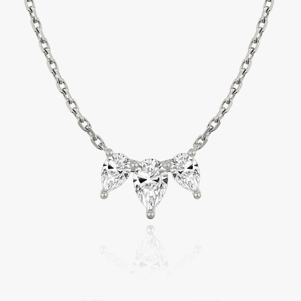 1.0 TCW Pear  Lab Grown Diamond Necklace Main image