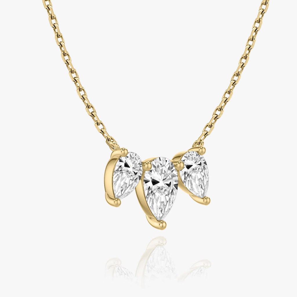 2.0 TCW Pear Lab Grown Diamond Necklace