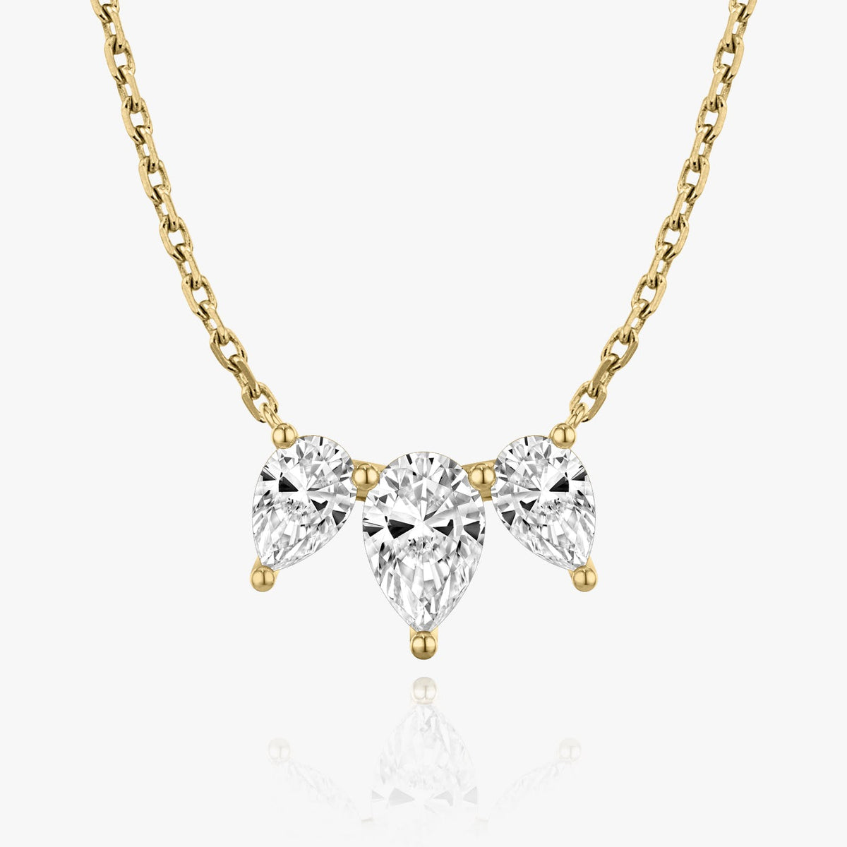 2.0 TCW Pear Lab Grown Diamond Necklace