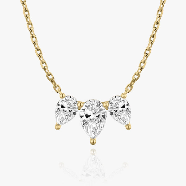 2.0 TCW Pear Lab Grown Diamond Necklace
