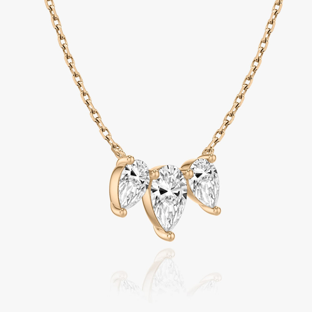 2.0 TCW Pear Lab Grown Diamond Necklace