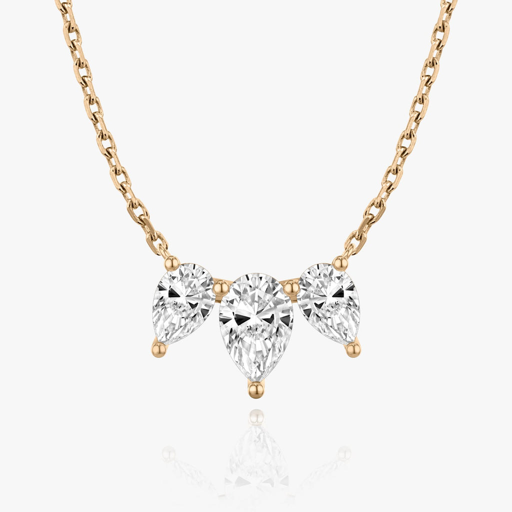 2.0 TCW Pear Lab Grown Diamond Necklace