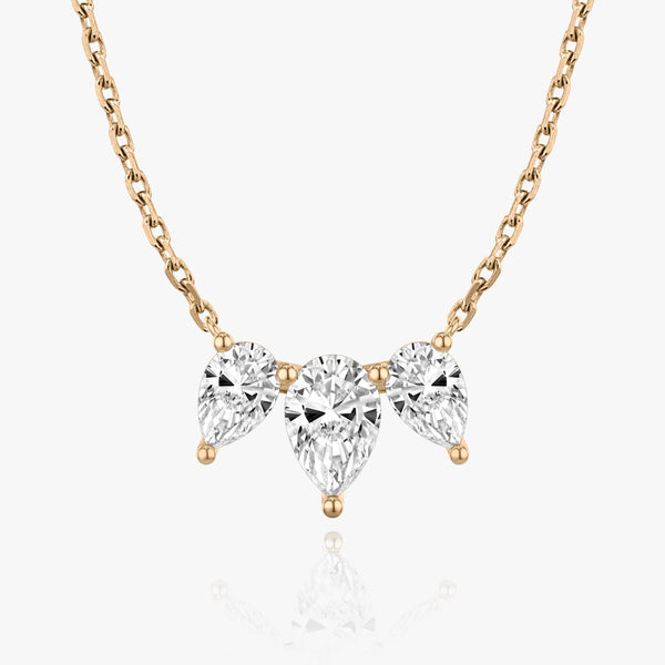 2.0 TCW Pear Lab Grown Diamond Necklace