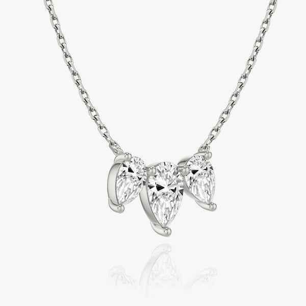 2.0 TCW Pear Lab Grown Diamond Necklace