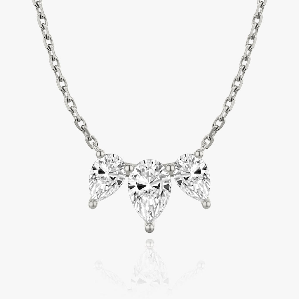 2.0 TCW Pear Lab Grown Diamond Necklace
