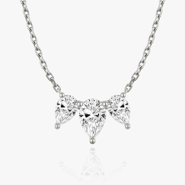 2.0 TCW Pear Lab Grown Diamond Necklace