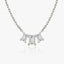 1.0 TCW Emerald Lab Grown Diamond Necklace