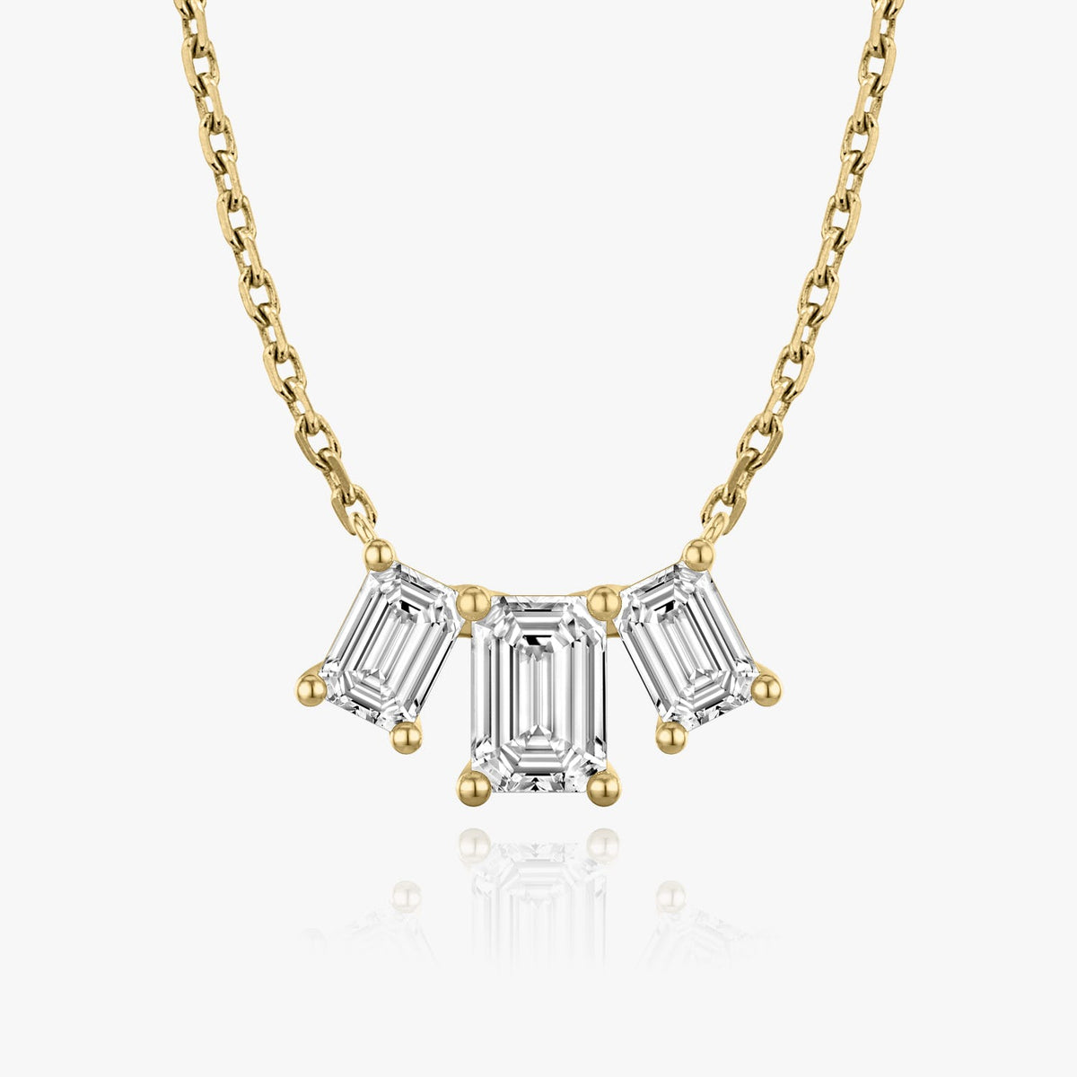 2.0 TC Emerald Lab Grown Diamond Necklace