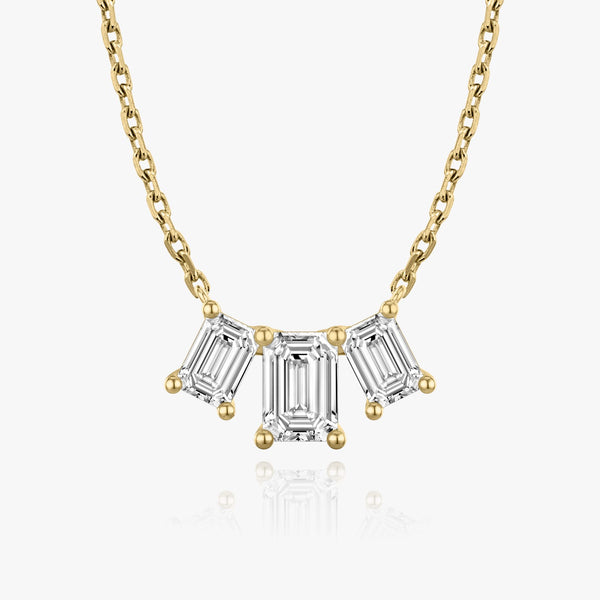 2.0 TC Emerald Lab Grown Diamond Necklace