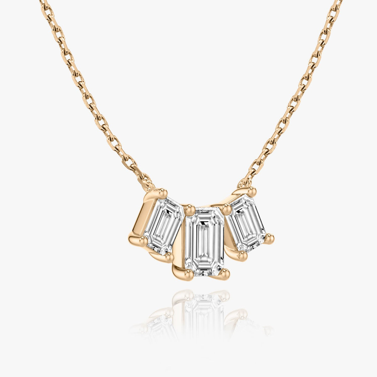 2.0 TC Emerald Lab Grown Diamond Necklace