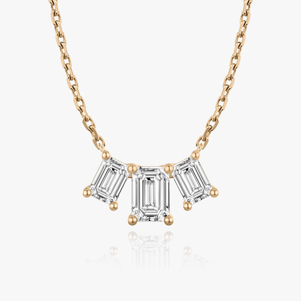 2.0 TC Emerald Lab Grown Diamond Necklace