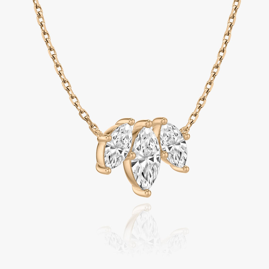2.0 TCW Marquise Lab Grown Diamond Necklace