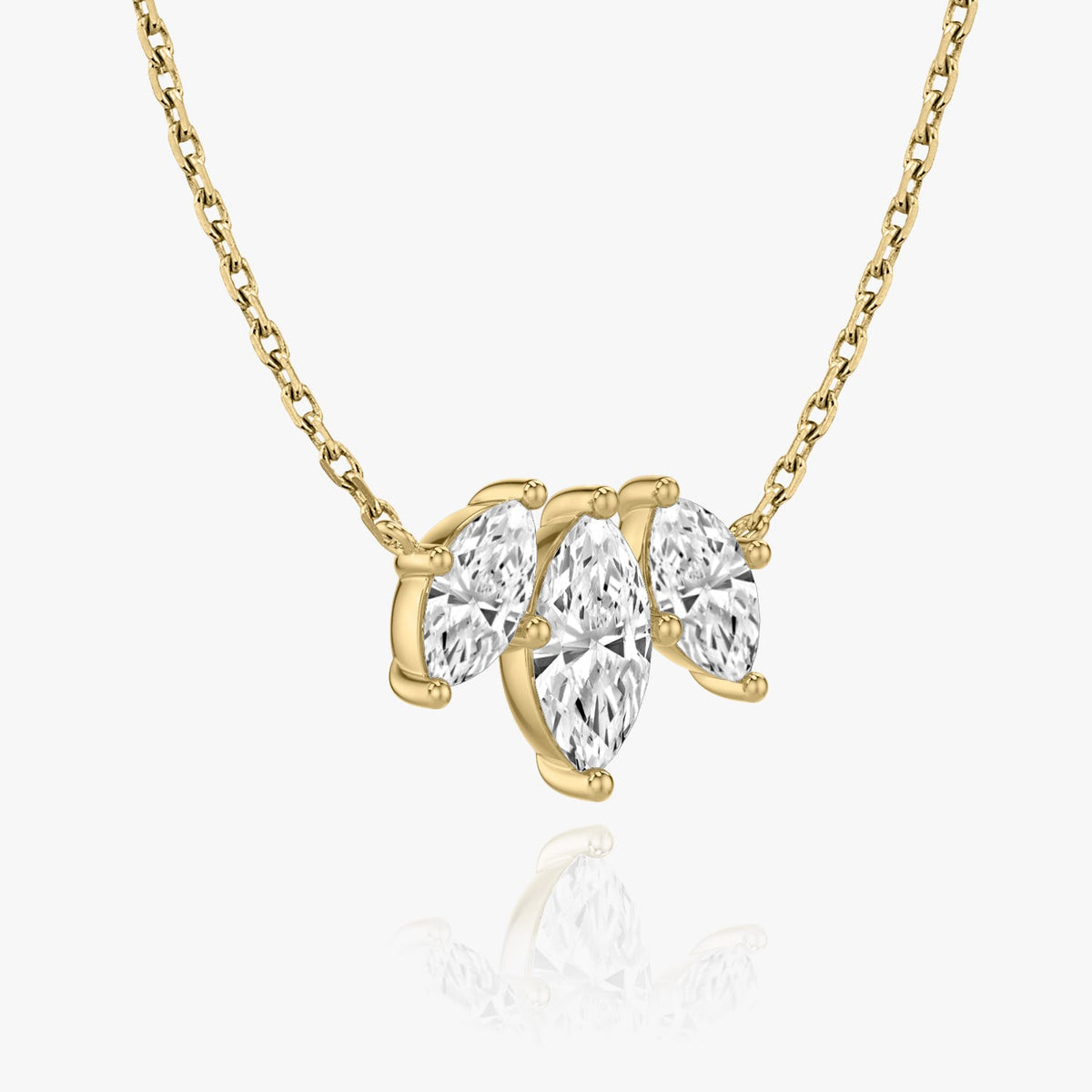 2.0 TCW Marquise Lab Grown Diamond Necklace