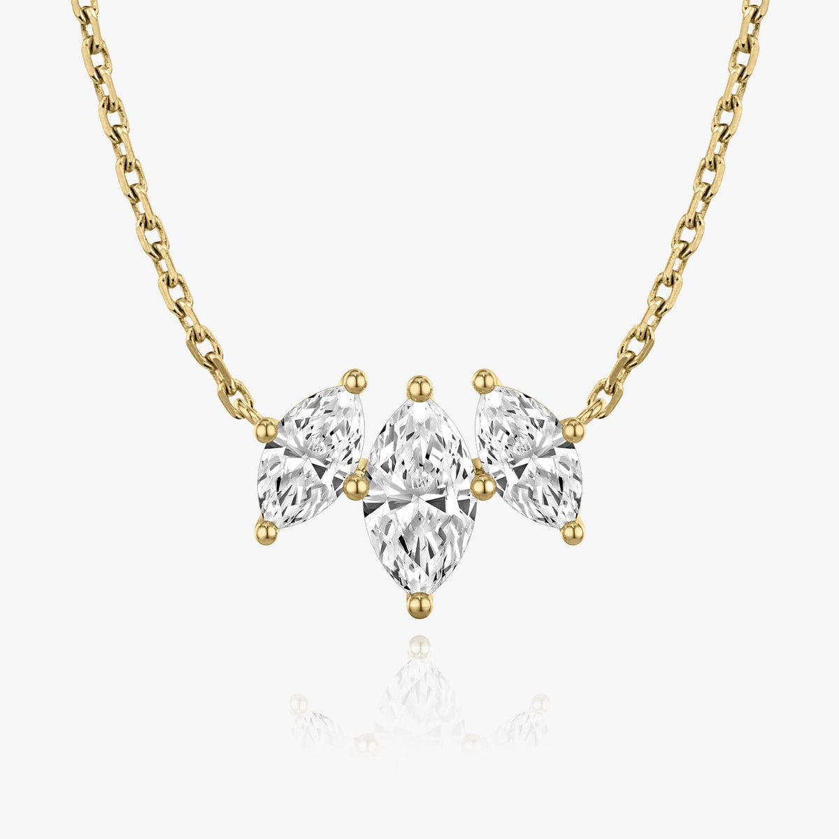 2.0 TCW Marquise Lab Grown Diamond Necklace