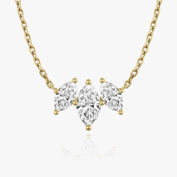 2.0 TCW Marquise Lab Grown Diamond Necklace