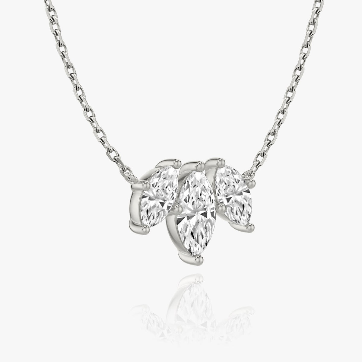 2.0 TCW Marquise Lab Grown Diamond Necklace