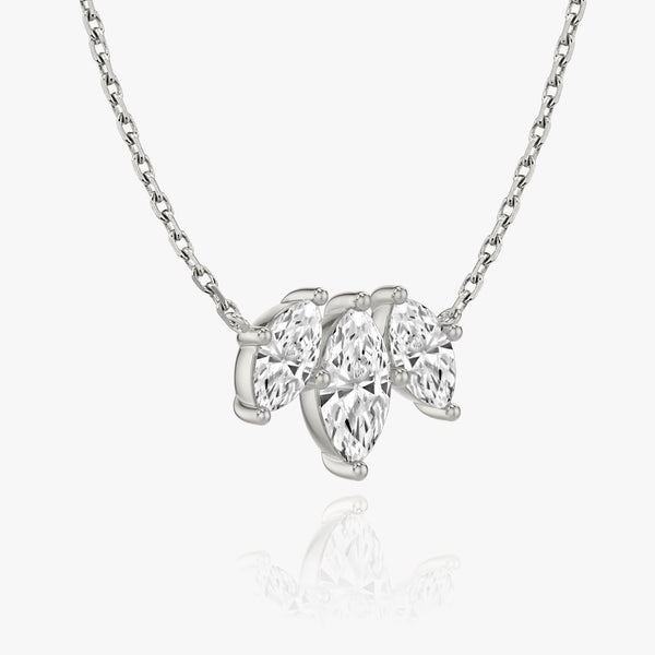 2.0 TCW Marquise Lab Grown Diamond Necklace