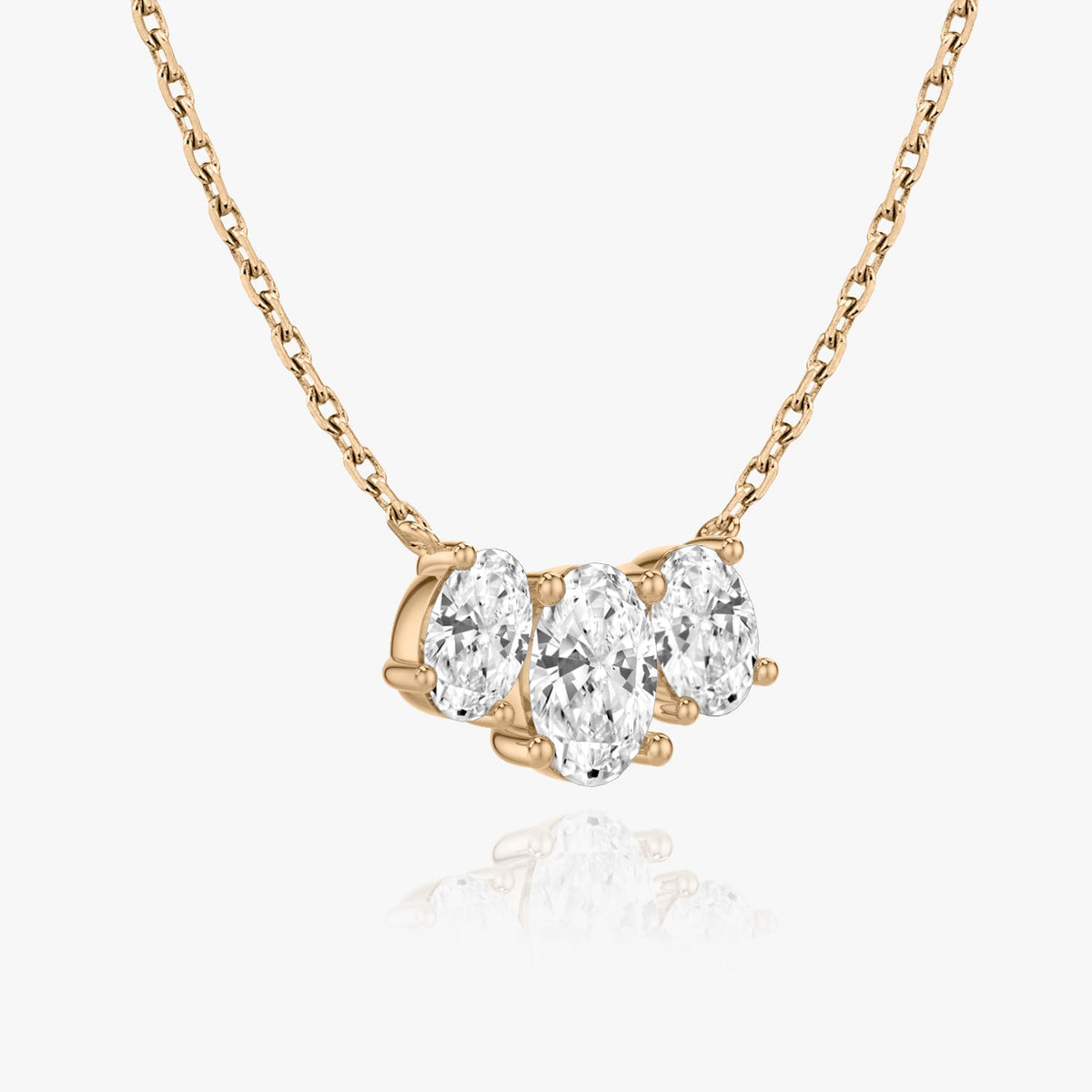 2.0 TC Oval Lab Grown Diamond Necklace