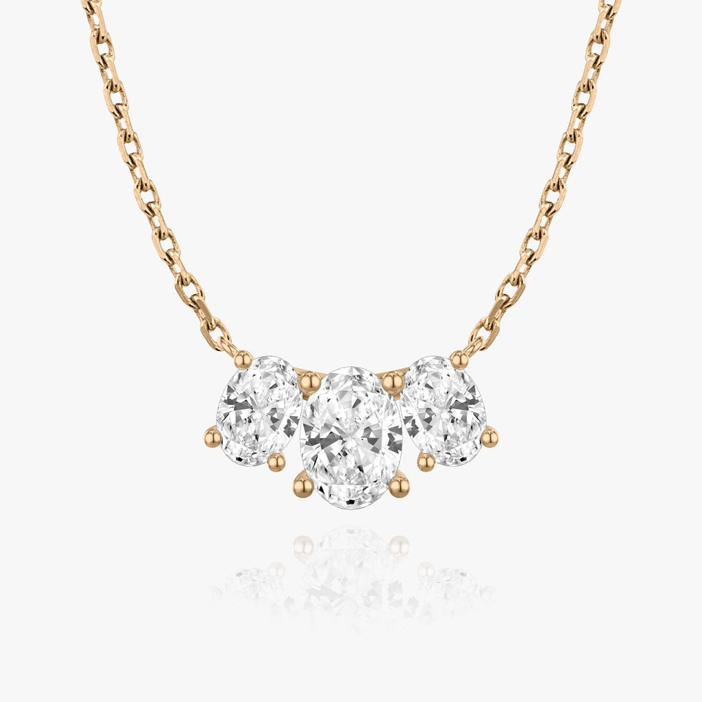 2.0 TC Oval Lab Grown Diamond Necklace