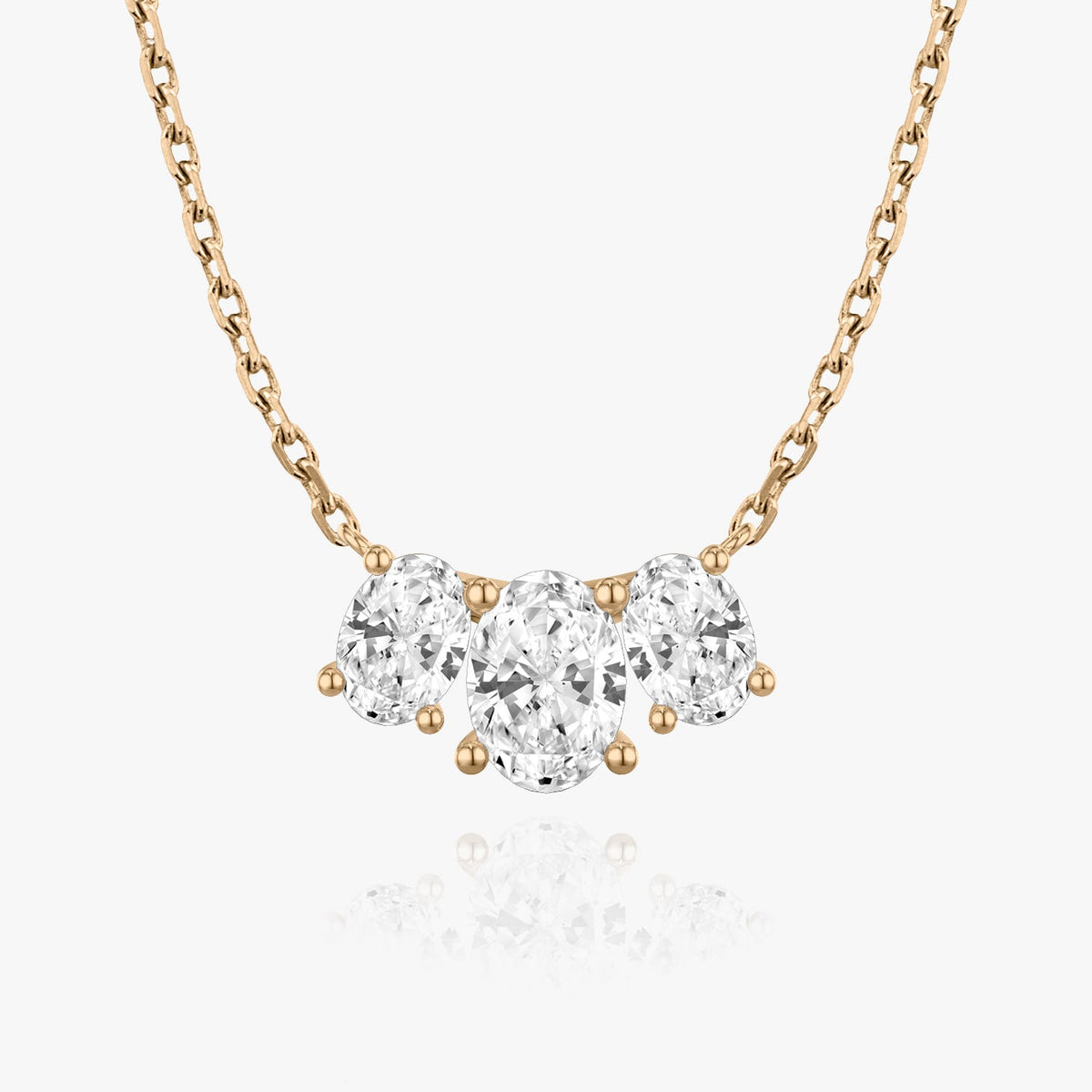 2.0 TC Oval Lab Grown Diamond Necklace