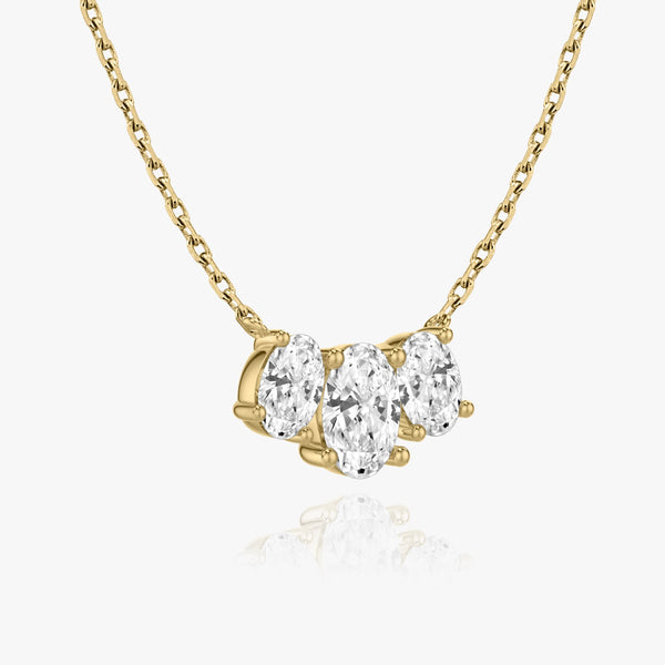2.0 TC Oval Lab Grown Diamond Necklace