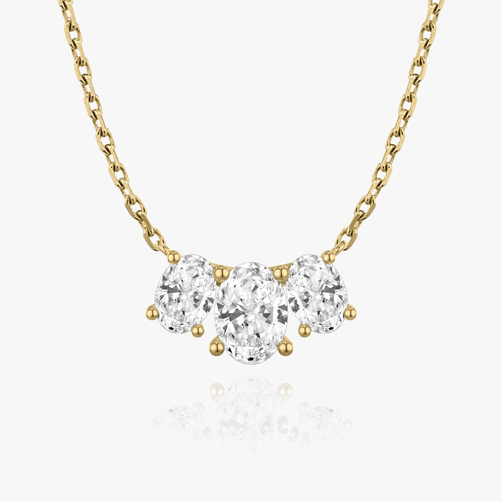 2.0 TC Oval Lab Grown Diamond Necklace