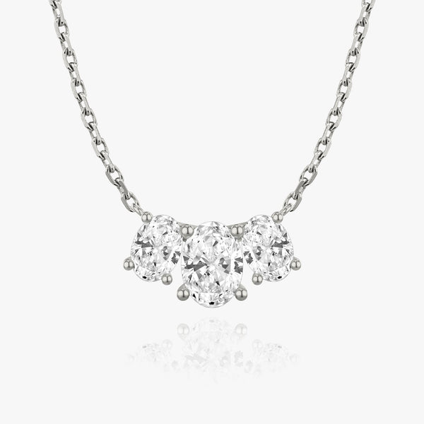 2.0 TC Oval Lab Grown Diamond Necklace