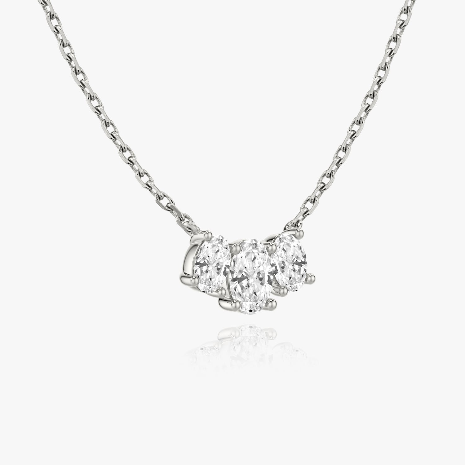 1.0 TCW Oval  Lab Grown Diamond Necklace 副图