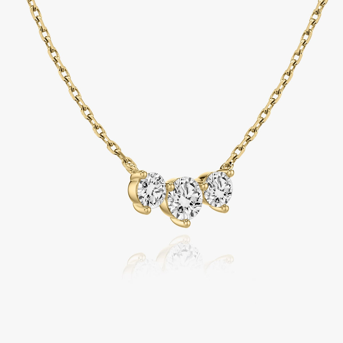 1.0 TCW Round  Lab Grown Diamond Necklace