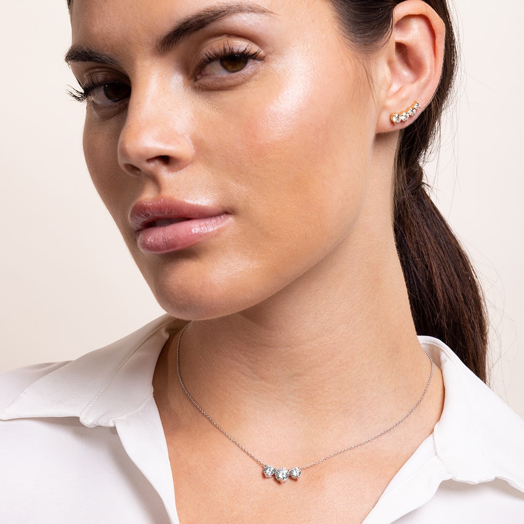 2.0 TC Round Lab Grown Diamond Necklace