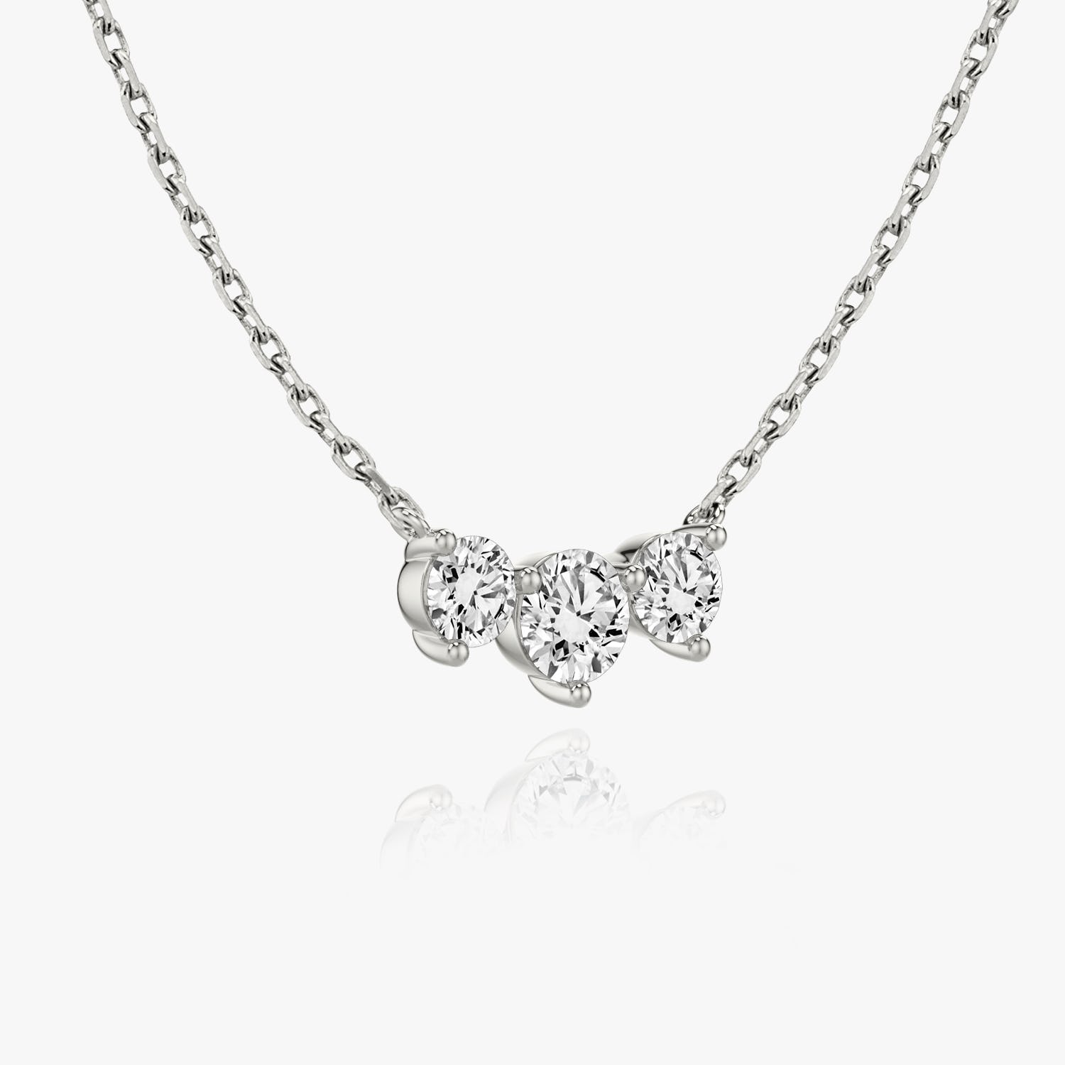 1.0 TCW Round  Lab Grown Diamond Necklace Secondary image