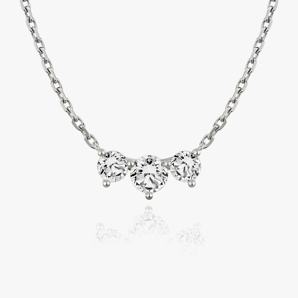 1.0 TCW Round  Lab Grown Diamond Necklace Main image