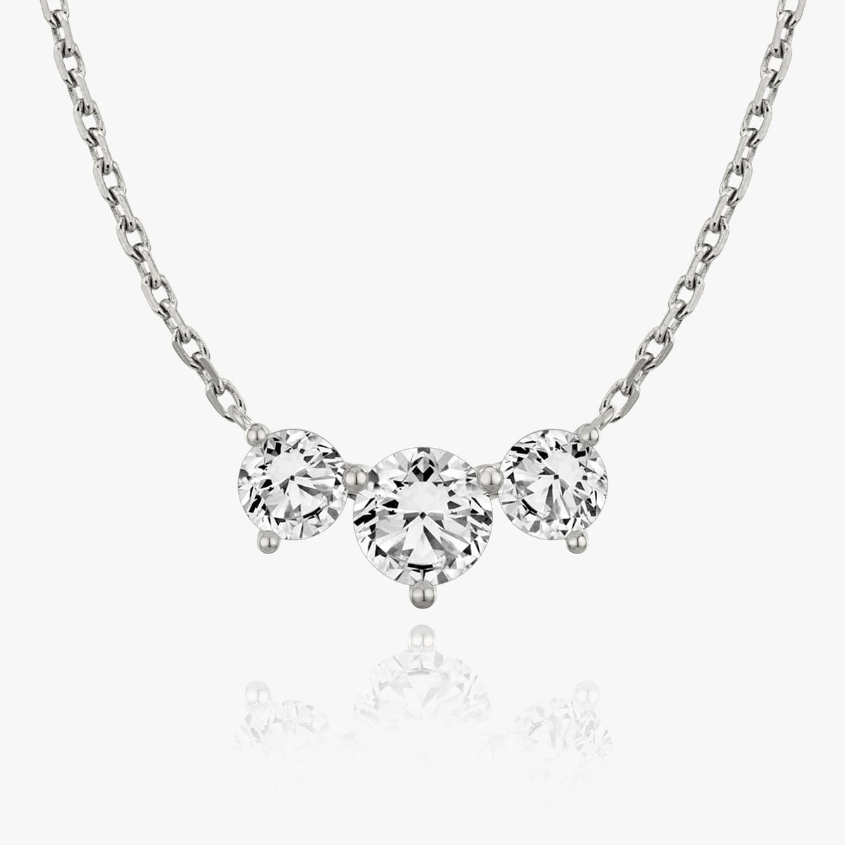 2.0 TC Round Lab Grown Diamond Necklace 主图