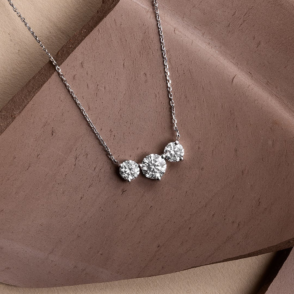 2.0 TC Round Lab Grown Diamond Necklace