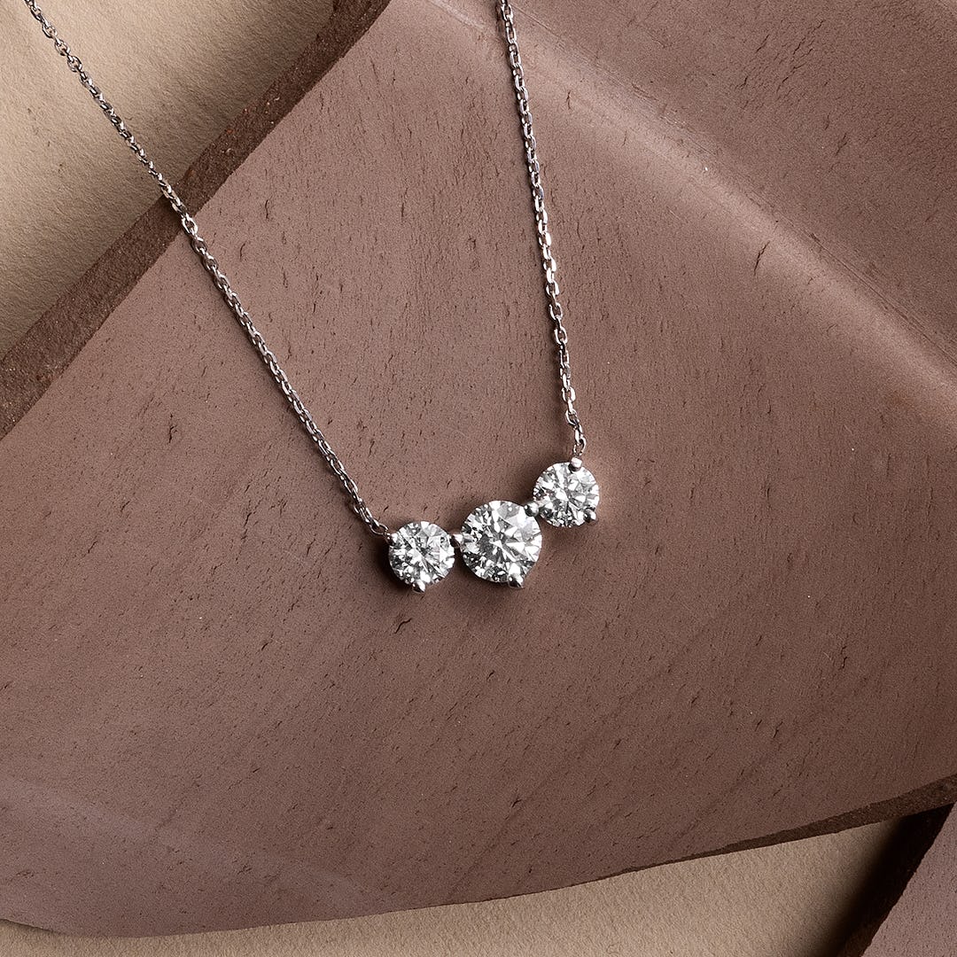 2.0 TC Round Lab Grown Diamond Necklace