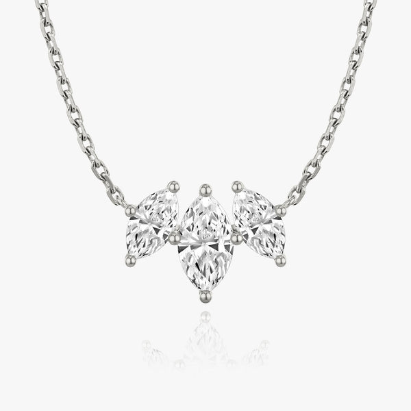 1.0 TCW Marquise  Lab Grown Diamond Necklace