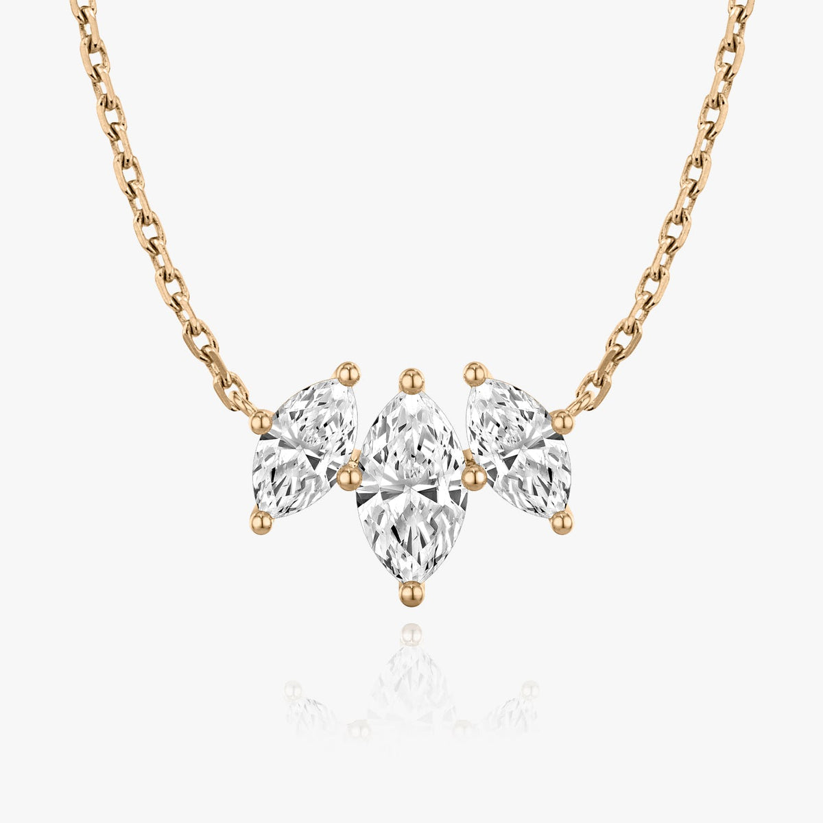 1.0 TCW Marquise  Lab Grown Diamond Necklace