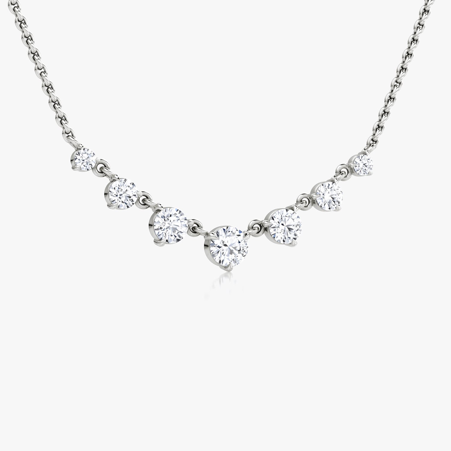 0.25 CT Round  Lab Grown Diamond Necklace Secondary image