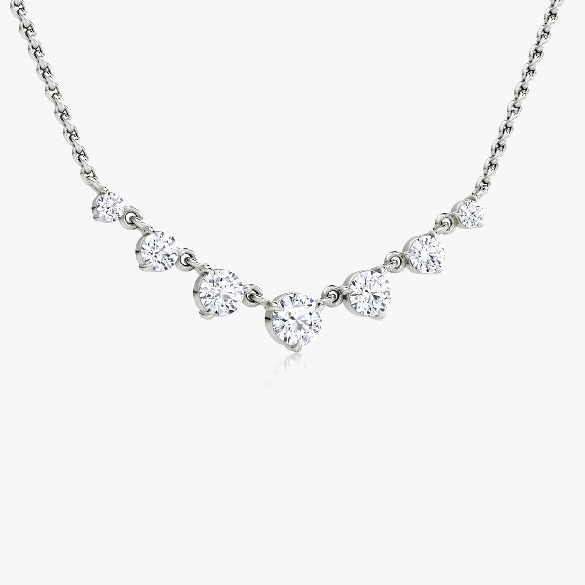 0.25 CT Round  Lab Grown Diamond Necklace